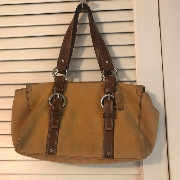 Coach Handbags - Sale‼️ Coach purse soft caramel leather satchel